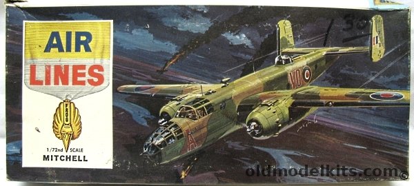 Air Lines 1/72 North American B-25C Mitchell - RAF, 12900 plastic model kit